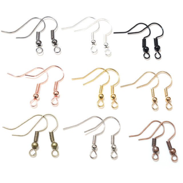 100pcs/lot 20x17mm DIY Earring Findings Earrings Clasps Hooks Fittings DIY  Jewelry Making Accessories Iron Hook